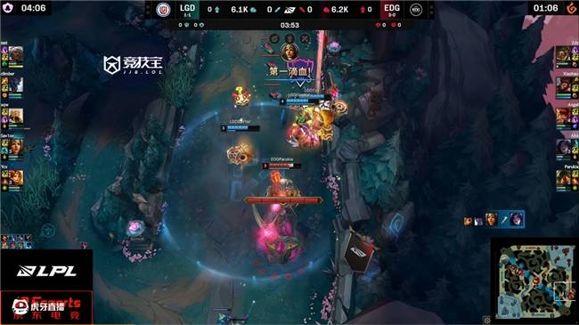 LOL-LPL：ahn卡莎(shā)天神下凡豪取(qǔ)四(sì)杀 EDG2-0輕(qīng)取(qǔ)LGD