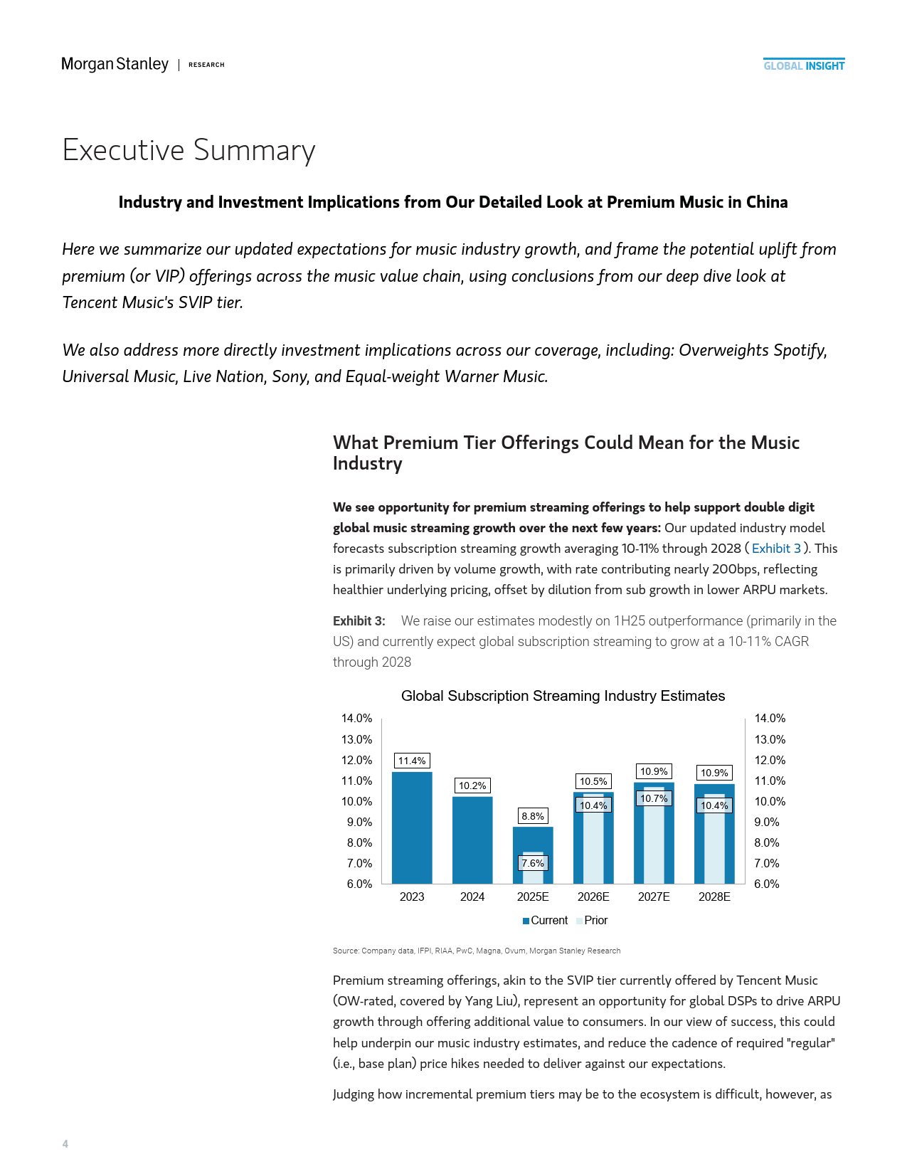 2025年中國(guó)流媒(méi)体音(yīn)乐市场的高端化机遇报告（英文版）-Morgan Stanley